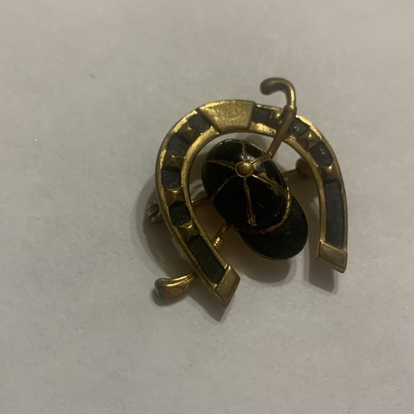 VERY OLD ANTIQUE.. Equestrian Brooch / Pin - Picture 3 of 5